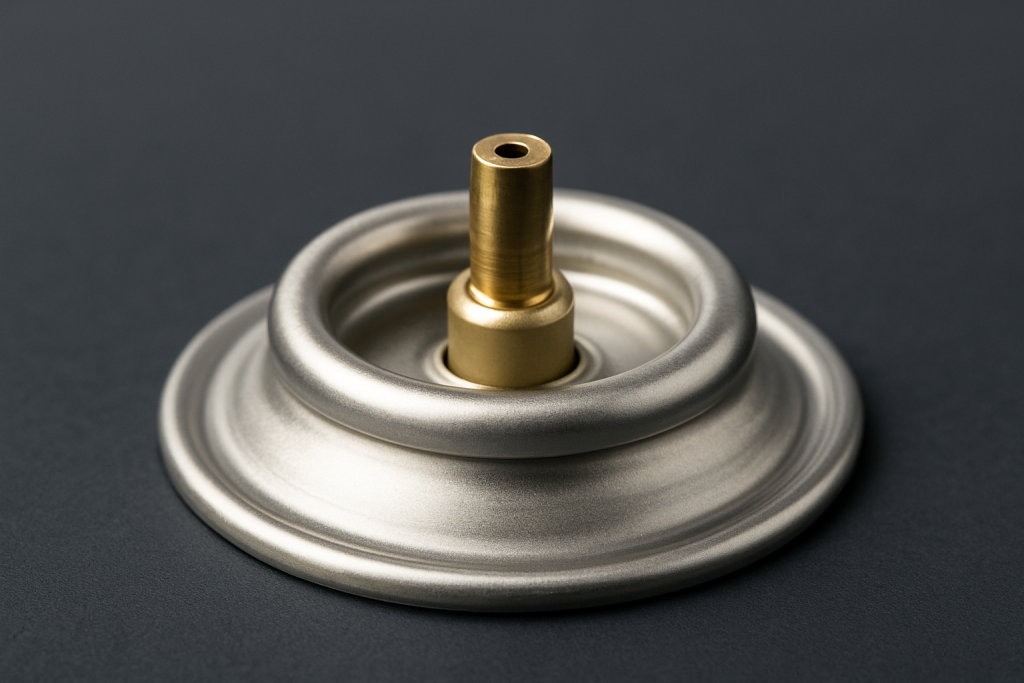 Metalowy zawór do puszki aerozolu